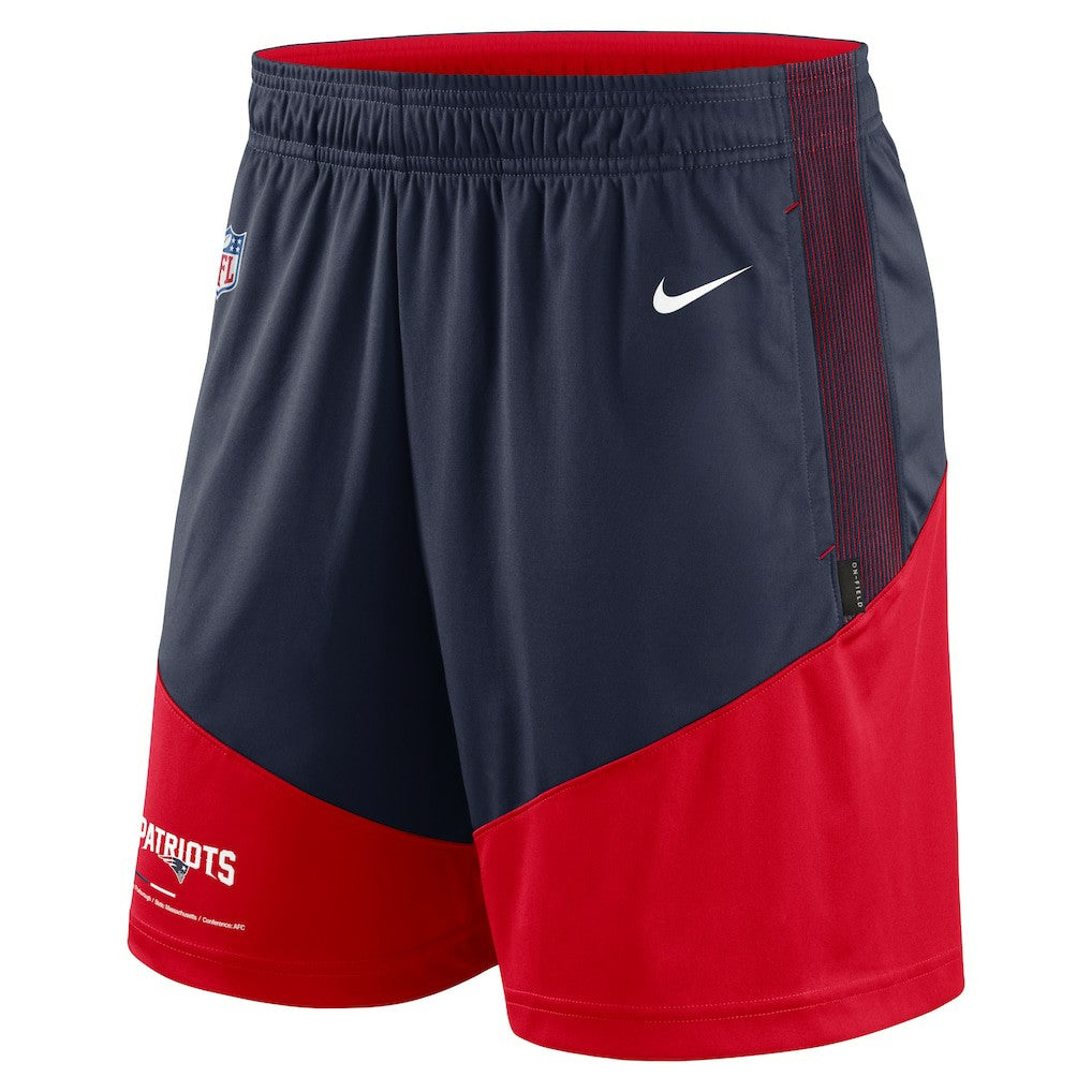 New England Patriots Sideline Primary Lockup Performance Shorts - Navy/Red cheap