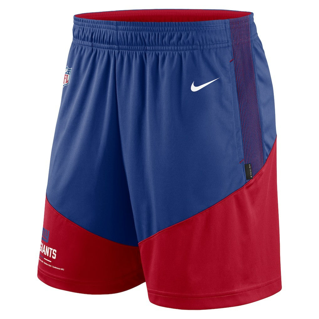 New York Giants Sideline Primary Lockup Performance Shorts - Royal/Red sale