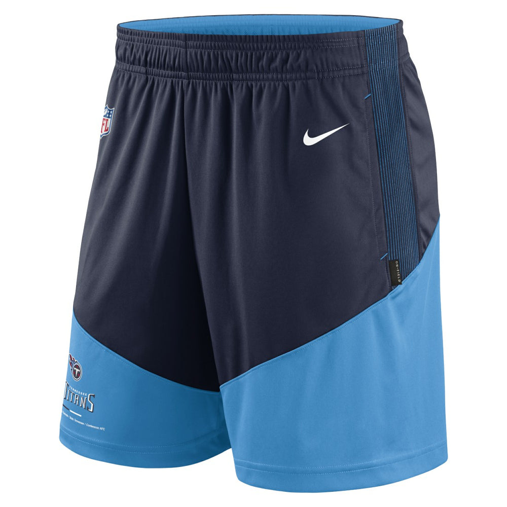 Tennessee Titans Sideline Primary Lockup Performance Shorts - Navy/Light Blue sale