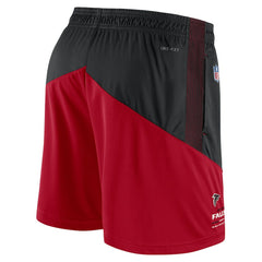 Atlanta Falcons Sideline Primary Lockup Performance Shorts - Black/Red discount