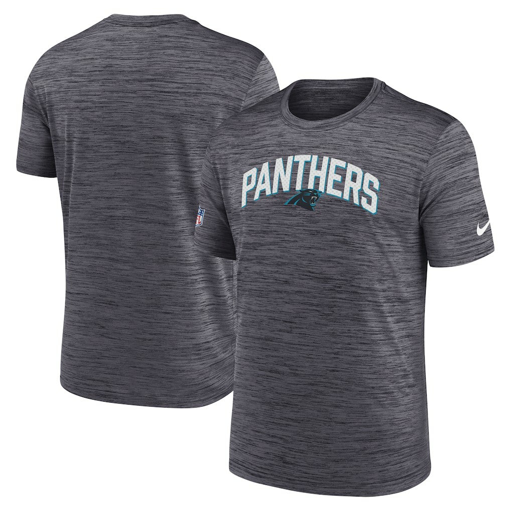 Carolina Panthers Sideline Velocity Athletic Stack Performance T-Shirt - Black for sale