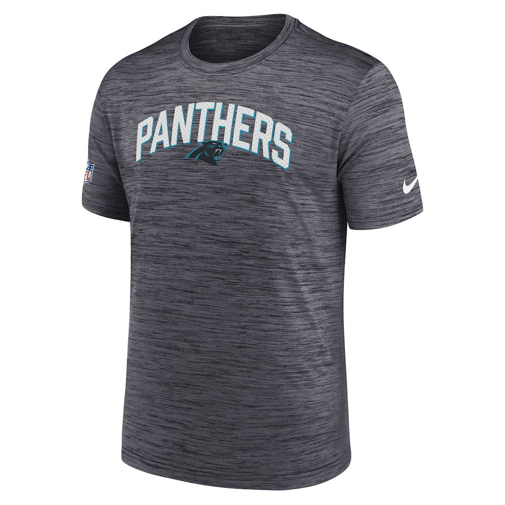 Carolina Panthers Sideline Velocity Athletic Stack Performance T-Shirt - Black for sale