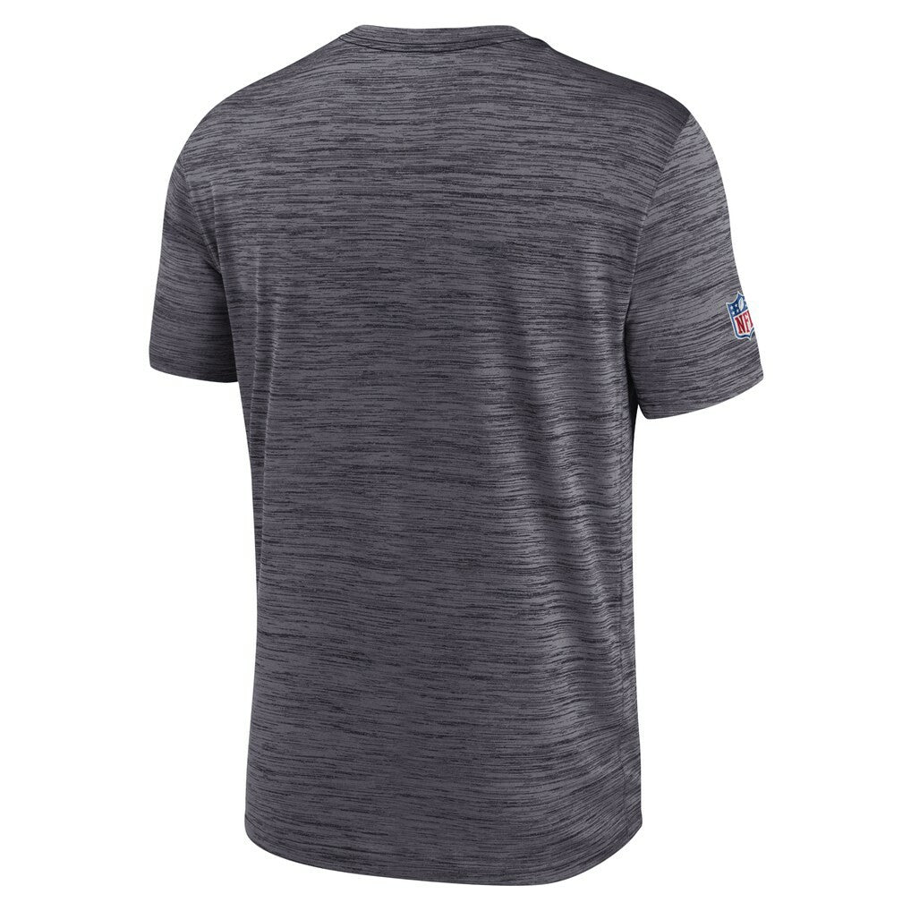 New Orleans Saints Sideline Velocity Athletic Stack Performance T-Shirt - Black cheap