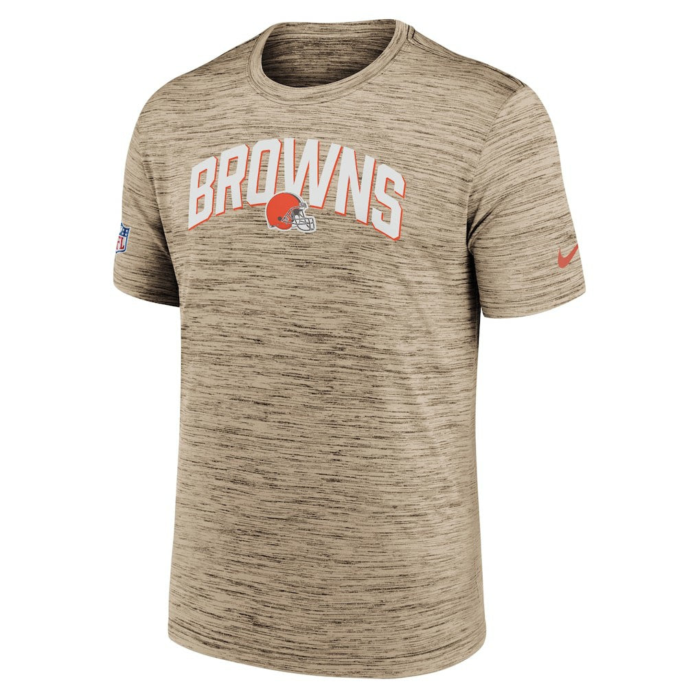 Cleveland Browns Sideline Velocity Athletic Stack Performance T-Shirt - Brown on sale
