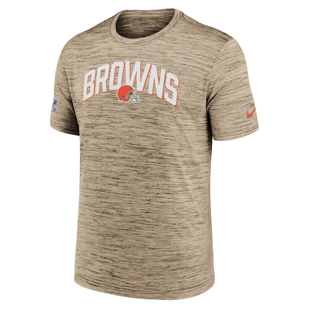 Cleveland Browns Sideline Velocity Athletic Stack Performance T-Shirt - Brown on sale