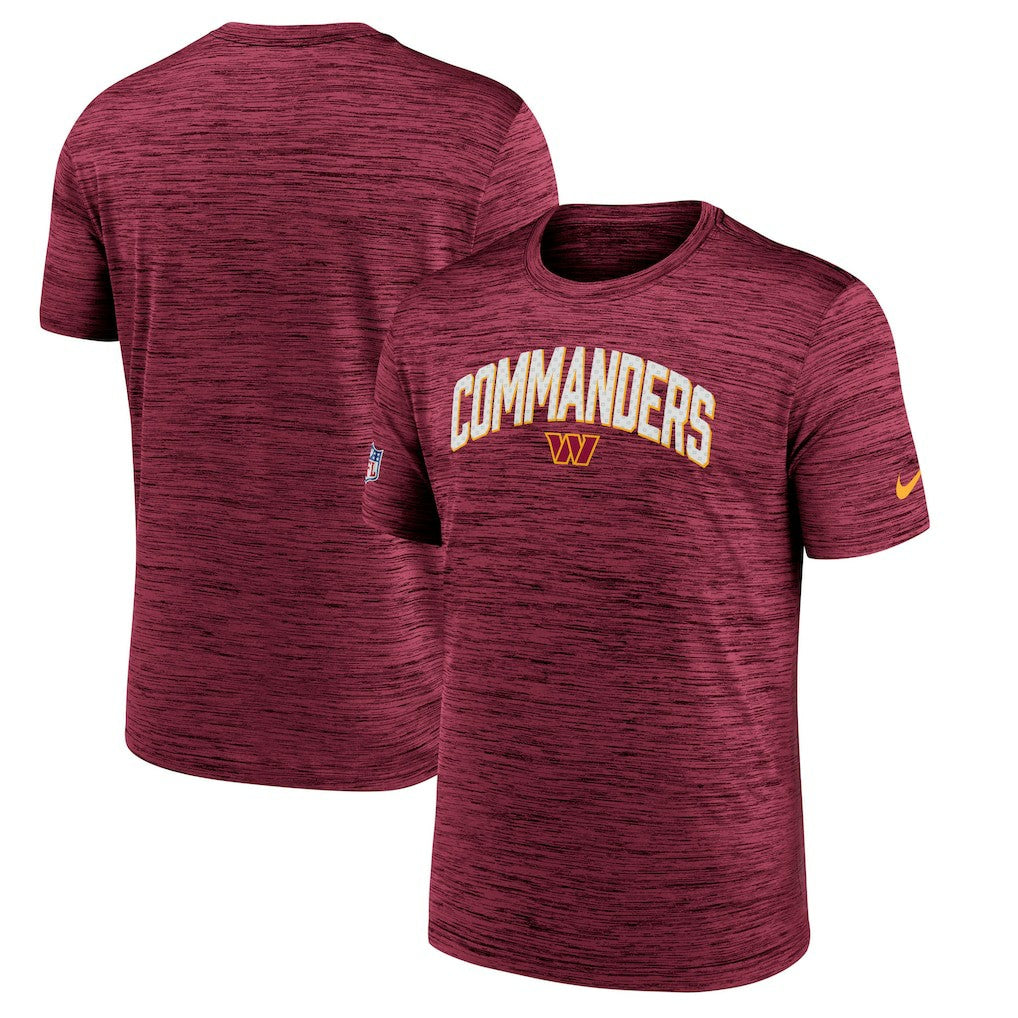 Washington Commanders Sideline Velocity Athletic Stack Performance T-Shirt - Burgundy online
