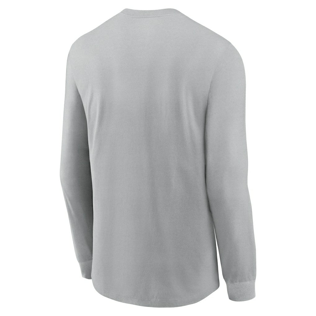 Cleveland Browns Sideline Infograph Lock Up Performance Long Sleeve T-Shirt - Silver for sale