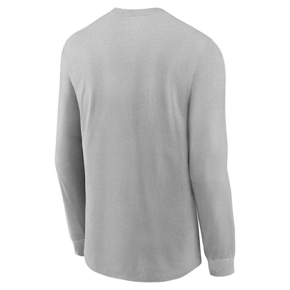 Cleveland Browns Sideline Infograph Lock Up Performance Long Sleeve T-Shirt - Silver for sale