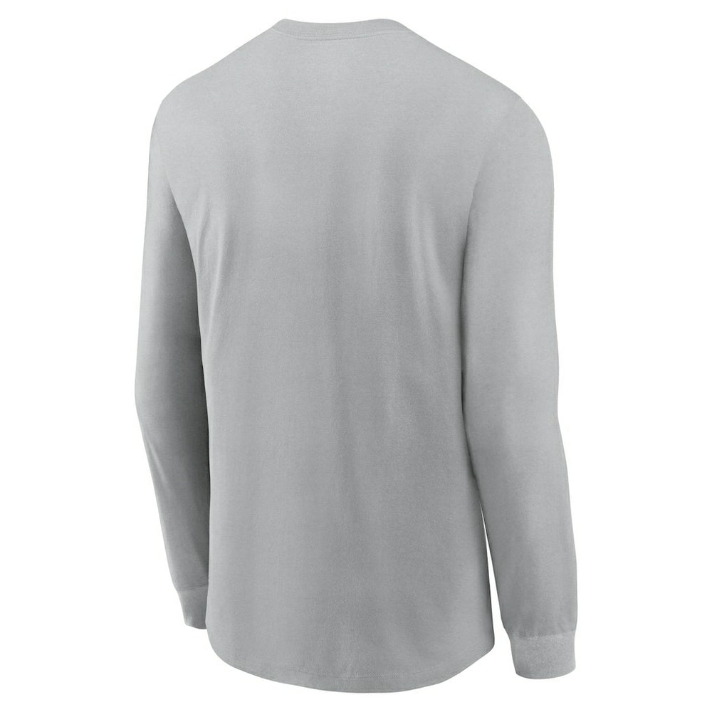 Arizona Cardinals Sideline Infograph Lock Up Performance Long Sleeve T-Shirt - Gray outlet