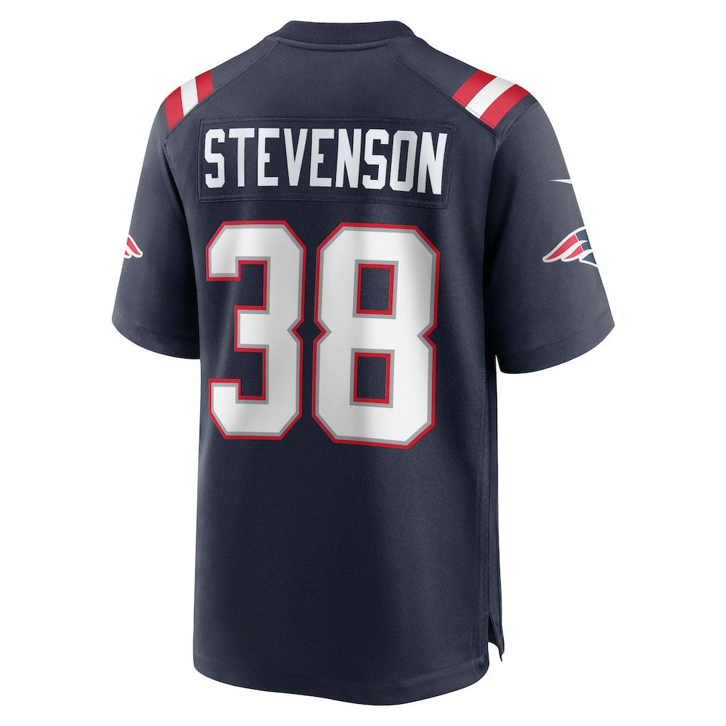 Rhamondre Stevenson New England Patriots Game Jersey - Navy on sale