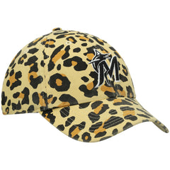 Miami Marlins Women's Bagheera Cheetah Clean up Adjustable Hat Tan
