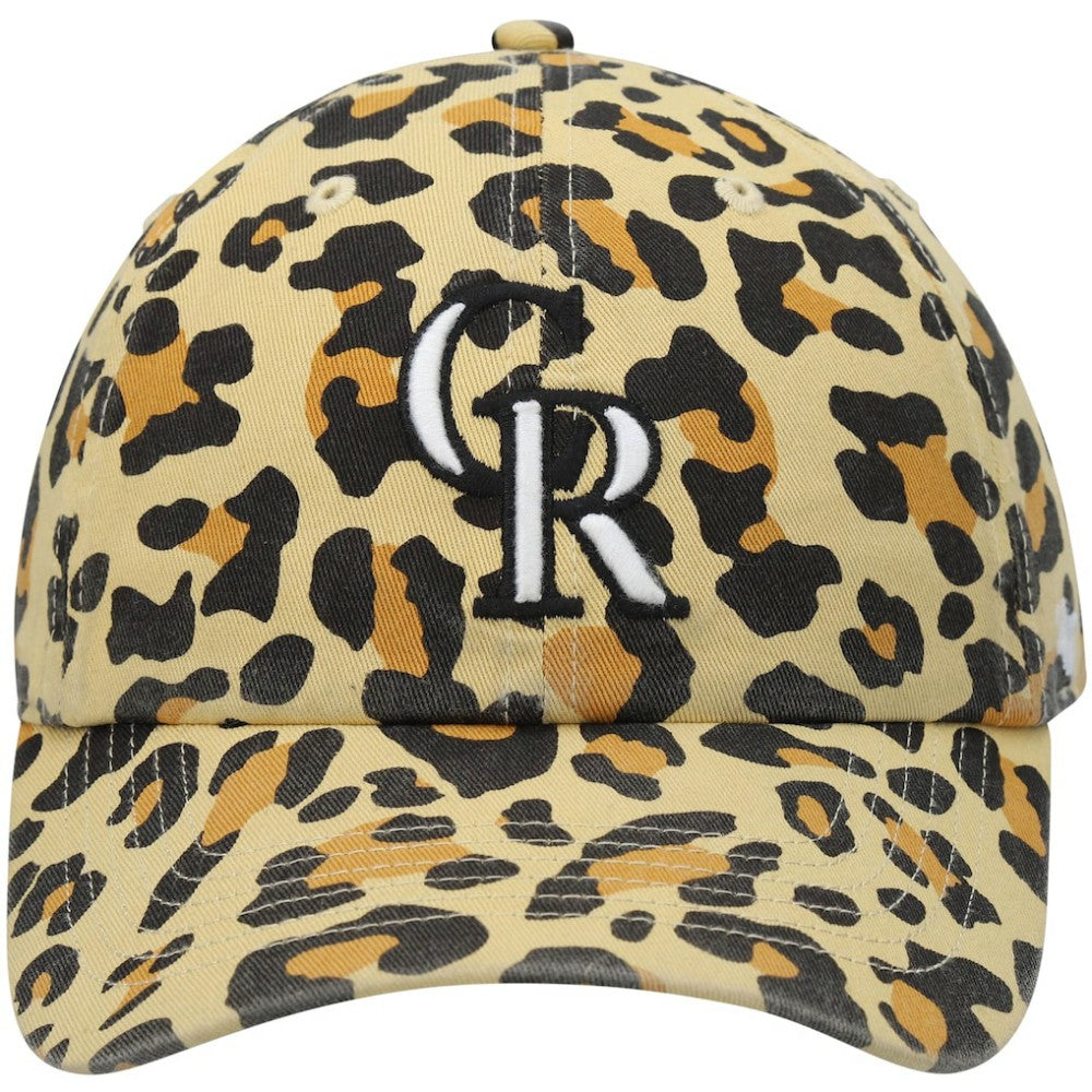 Colorado Rockies Women's Bagheera Cheetah Clean up Adjustable Hat Tan