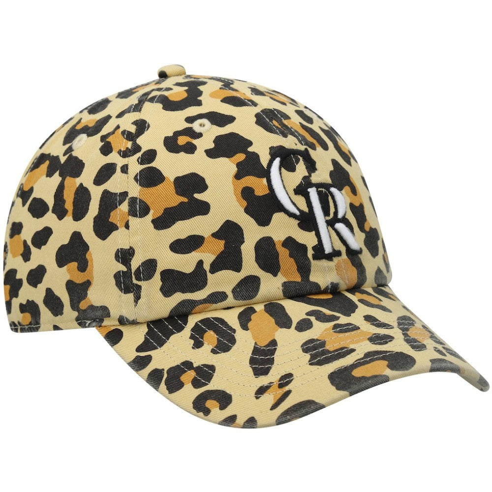 Colorado Rockies Women's Bagheera Cheetah Clean up Adjustable Hat Tan