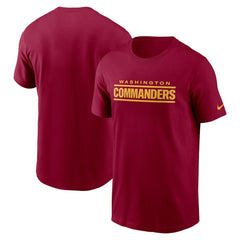 Washington Commanders Wordmark T-Shirt - Burgundy discount