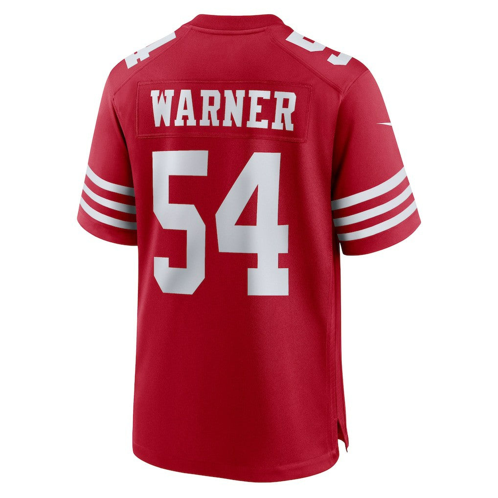 Fred Warner San Francisco 49ers Team Game Player Jersey - Scarlet discount
