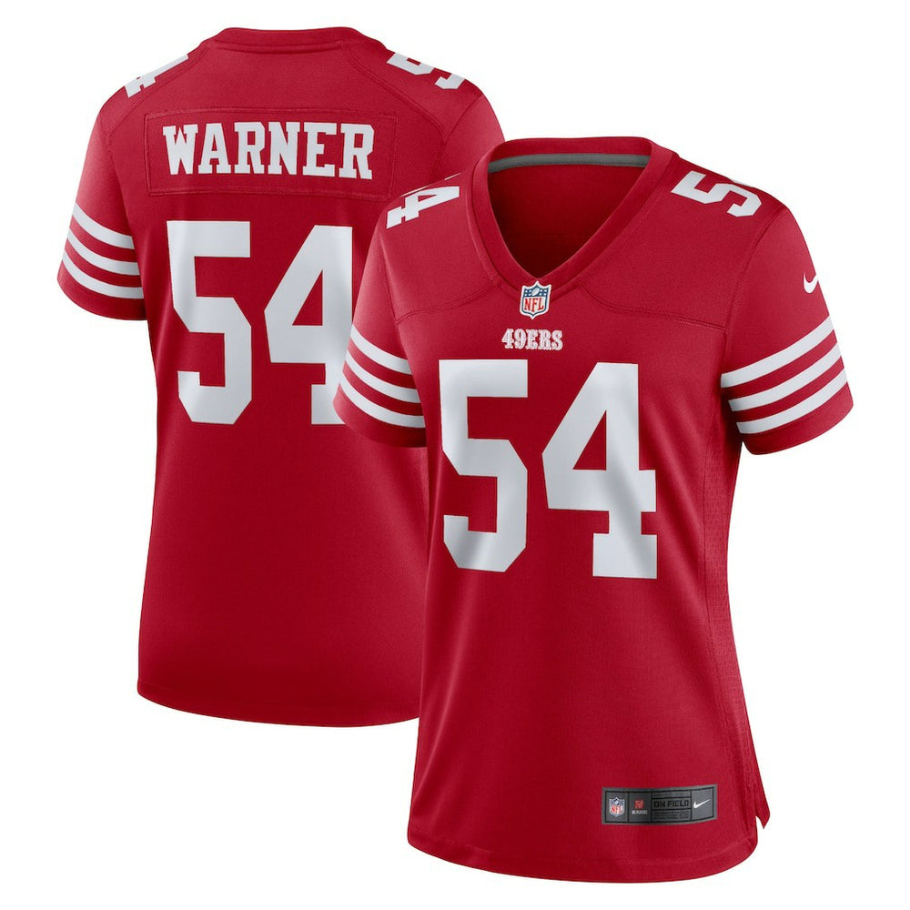 Fred Warner San Francisco 49ers Women's Game Player Jersey - Scarlet on sale