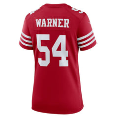 Fred Warner San Francisco 49ers Women's Game Player Jersey - Scarlet on sale