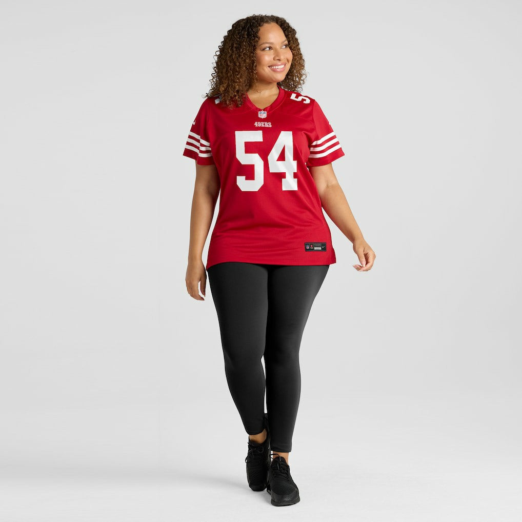 Fred Warner San Francisco 49ers Women's Game Player Jersey - Scarlet on sale
