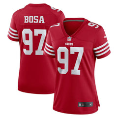 Nick Bosa San Francisco 49ers Women's Team Game Player Jersey - Scarlet on sale
