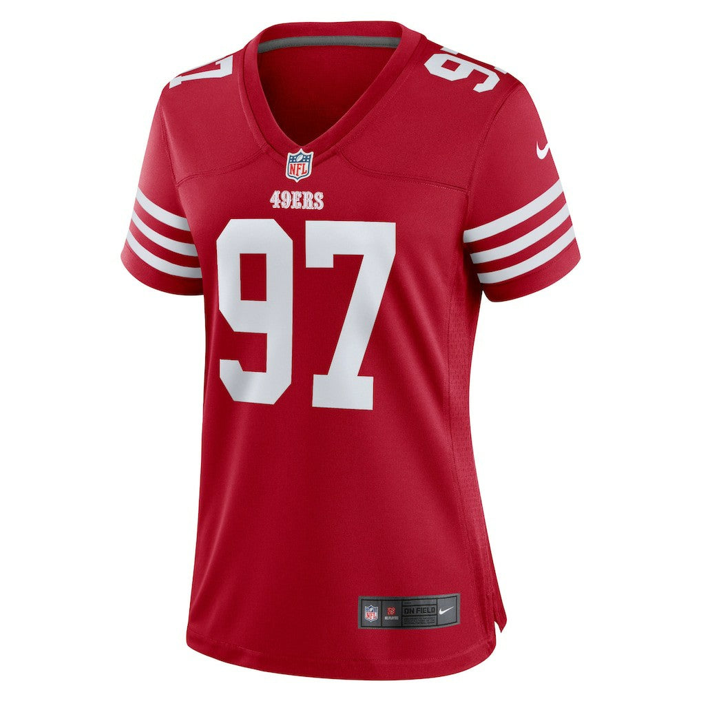 Nick Bosa San Francisco 49ers Women's Team Game Player Jersey - Scarlet on sale
