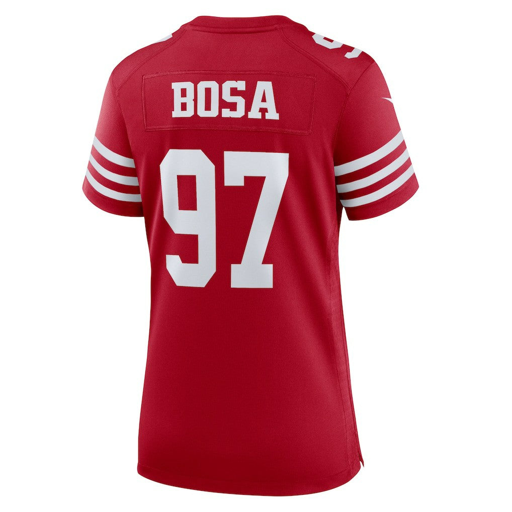 Nick Bosa San Francisco 49ers Women's Team Game Player Jersey - Scarlet on sale