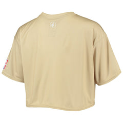 Brooklyn Nets Women's Tan Sand Crop Top discount