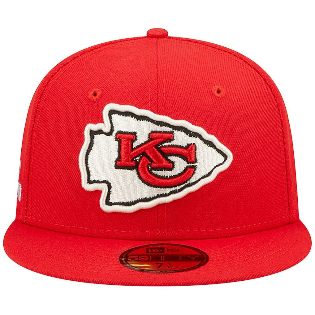 Kansas City Chiefs New Era Super Bowl IV Pop Sweat 59FIFTY Fitted Hat - Red online