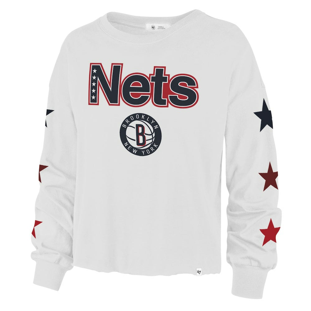 Brooklyn Nets '47 Women's 2021/22 City Edition Call Up Parkway Long Sleeve T-Shirt - White outlet