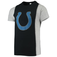 Indianapolis Colts Refried Apparel Sustainable Split T-Shirt - Black/Heathered Gray on sale