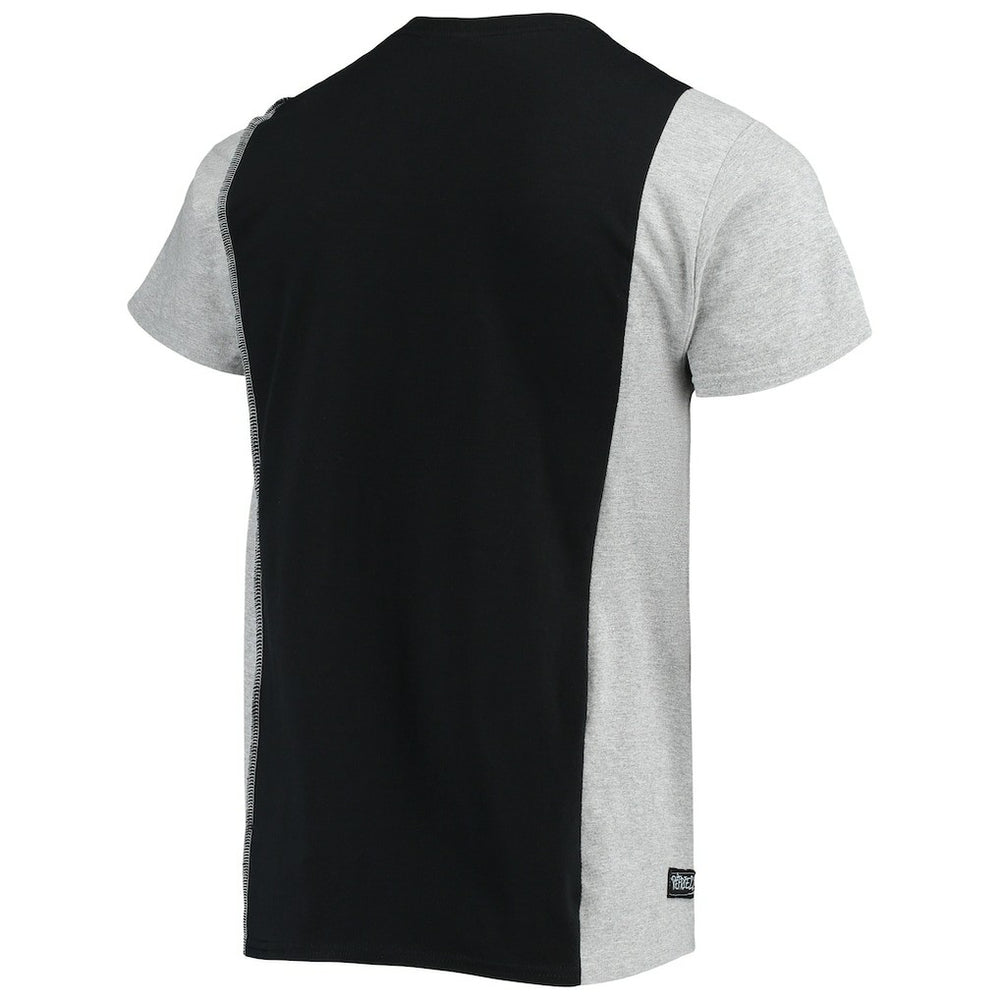 Los Angeles Rams Refried Apparel Sustainable Split T-Shirt - Black/Heathered Gray sale