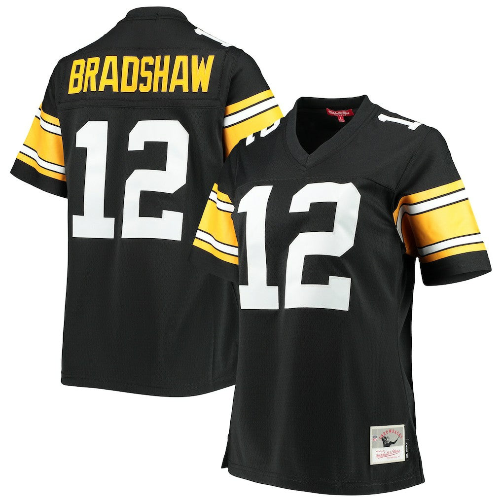 Terry Bradshaw Pittsburgh Steelers Women's Legacy Replica Player Jersey - Black discount