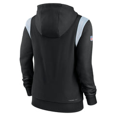 Carolina Panthers Women's Sideline Stack Performance Pullover Hoodie - Black cheap