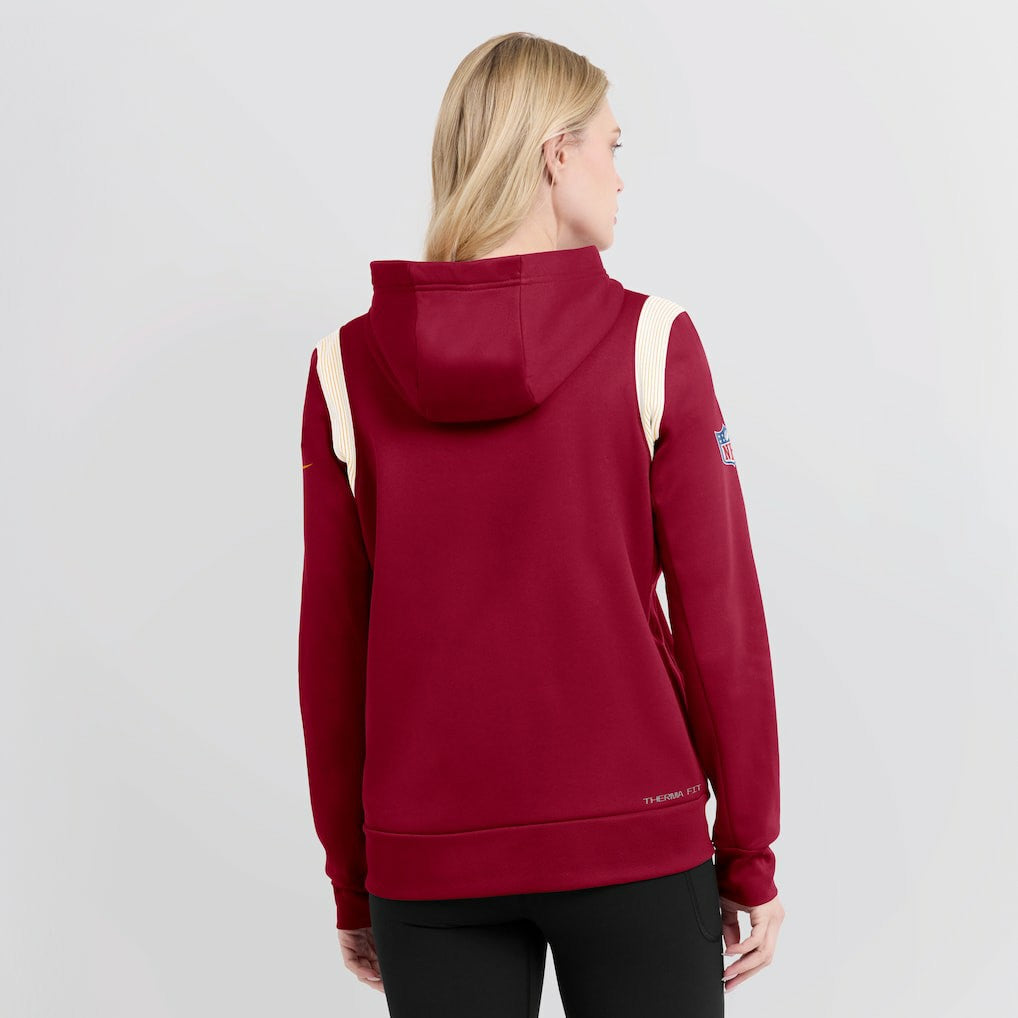 Washington Commanders Women's Sideline Stack Performance Pullover Hoodie - Burgundy outlet