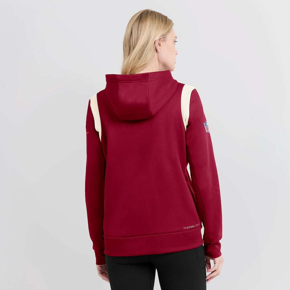 Washington Commanders Women's Sideline Stack Performance Pullover Hoodie - Burgundy outlet