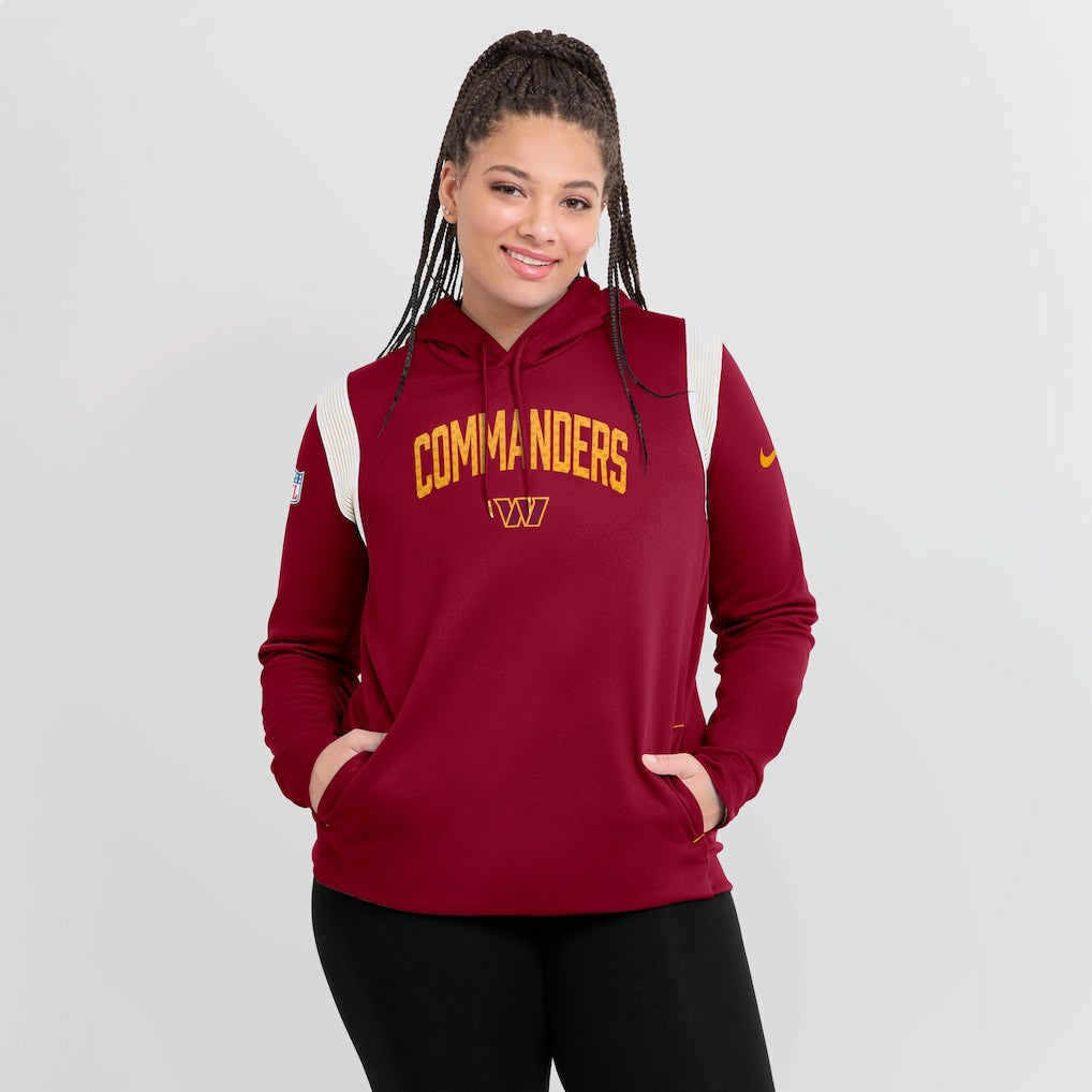 Washington Commanders Women's Sideline Stack Performance Pullover Hoodie - Burgundy outlet