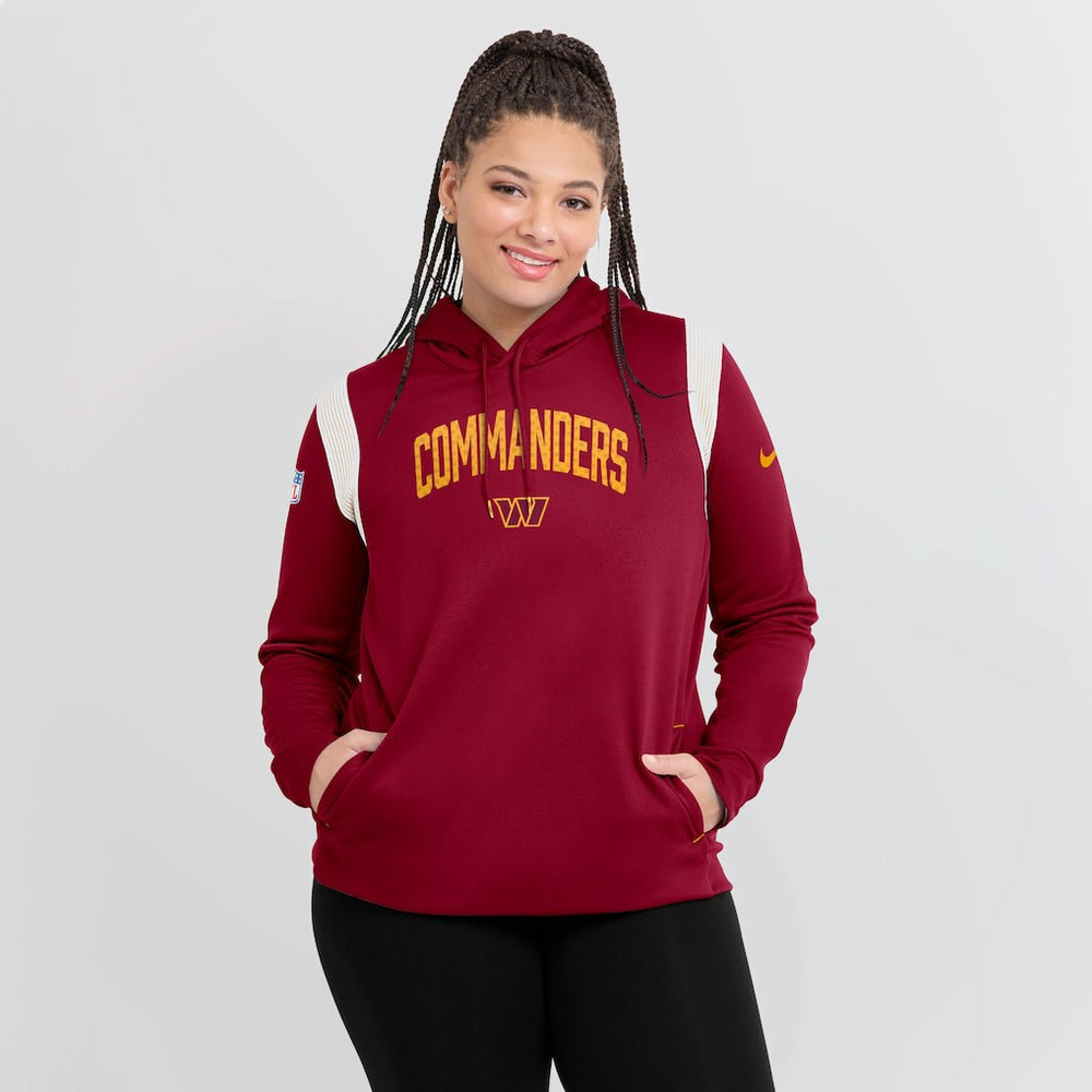 Washington Commanders Women's Sideline Stack Performance Pullover Hoodie - Burgundy outlet