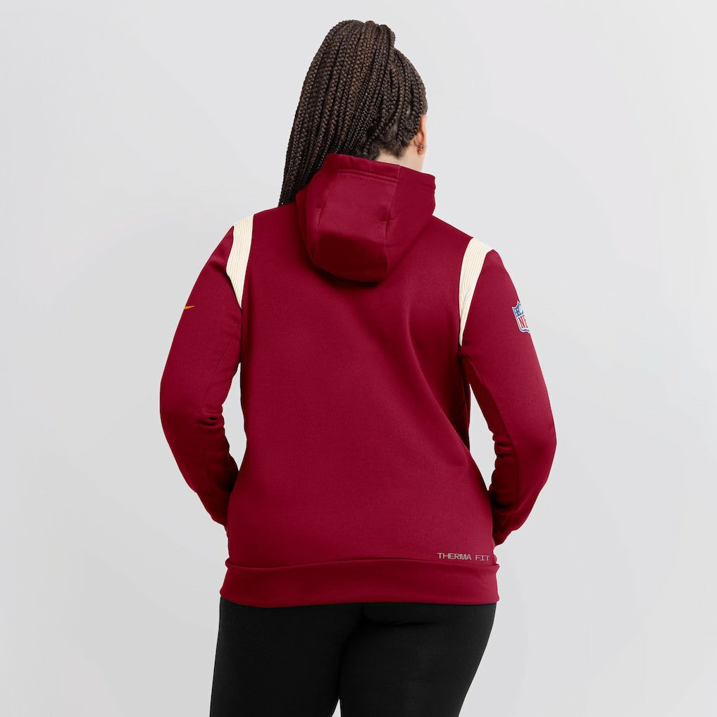 Washington Commanders Women's Sideline Stack Performance Pullover Hoodie - Burgundy outlet