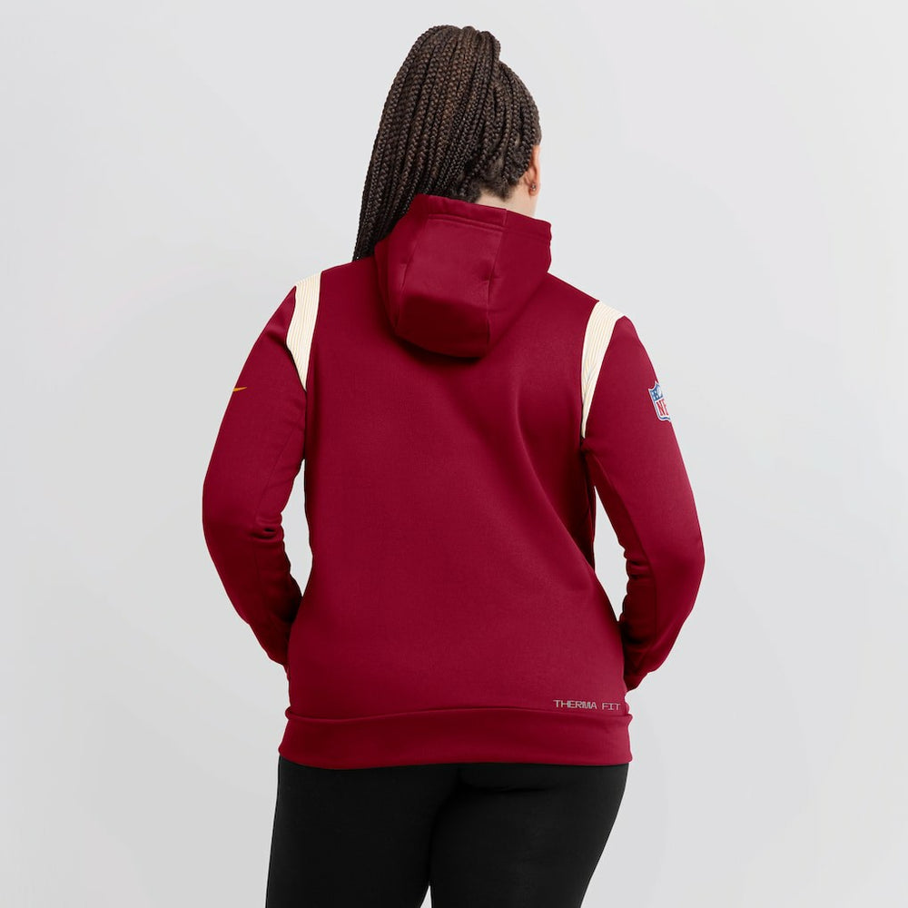 Washington Commanders Women's Sideline Stack Performance Pullover Hoodie - Burgundy outlet