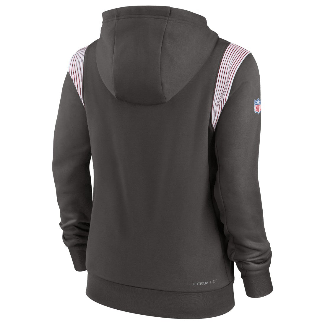 Tampa Bay Buccaneers Women's Sideline Stack Performance Pullover Hoodie - Pewter discount
