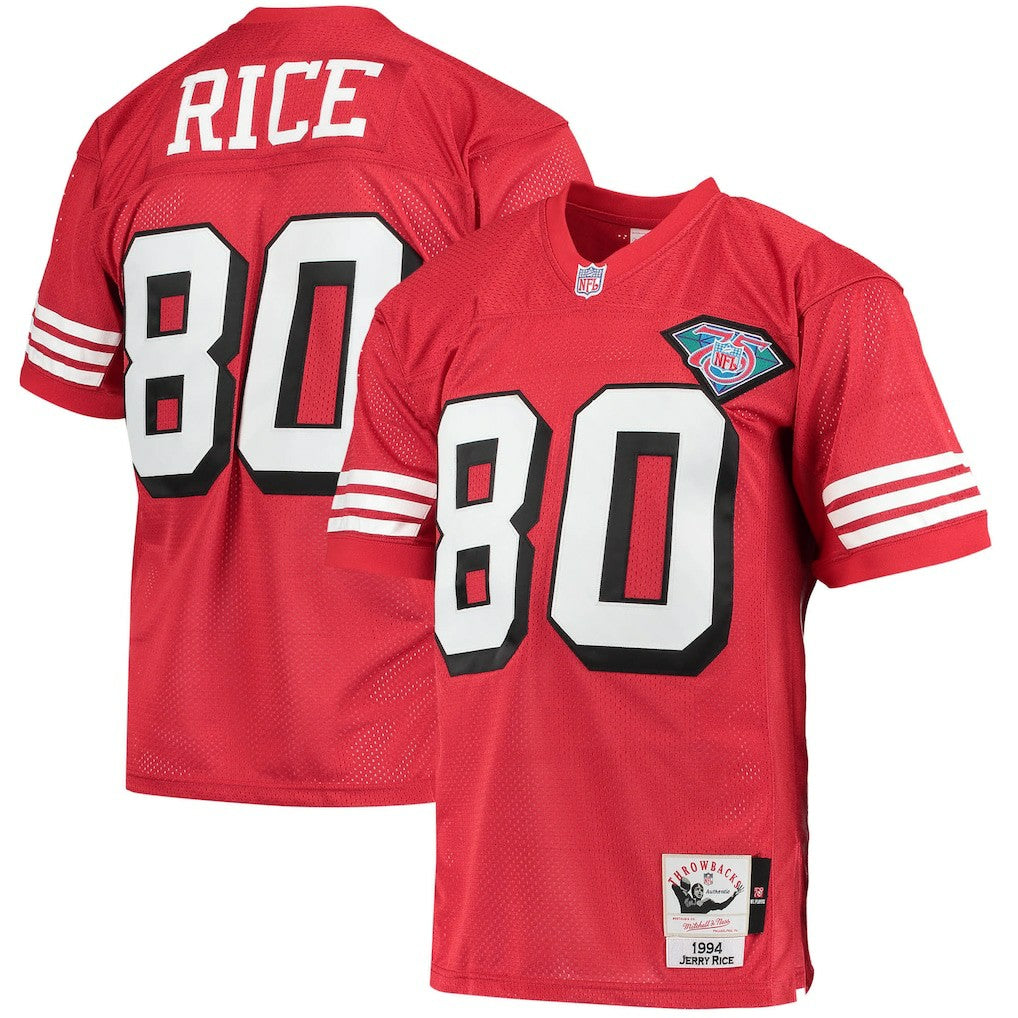 Jerry Rice San Francisco 49ers 1994 Authentic Throwback Retired Player Jersey - Scarlet online
