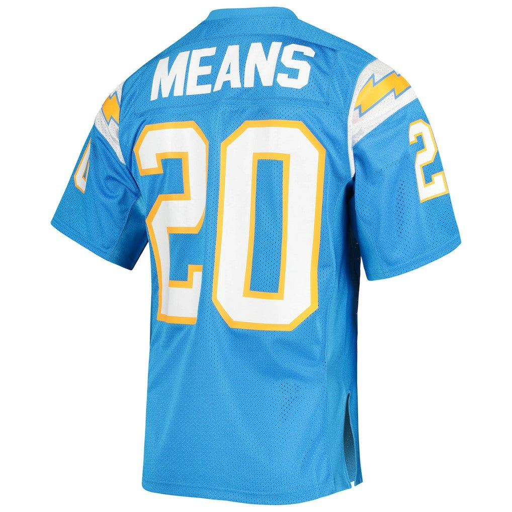 Natrone Means Los Angeles Chargers 1994 Authentic Throwback Retired Player Jersey - Powder Blue discount