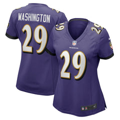 Ar'Darius Washington Baltimore Ravens Women's Player Game Jersey - Purple online