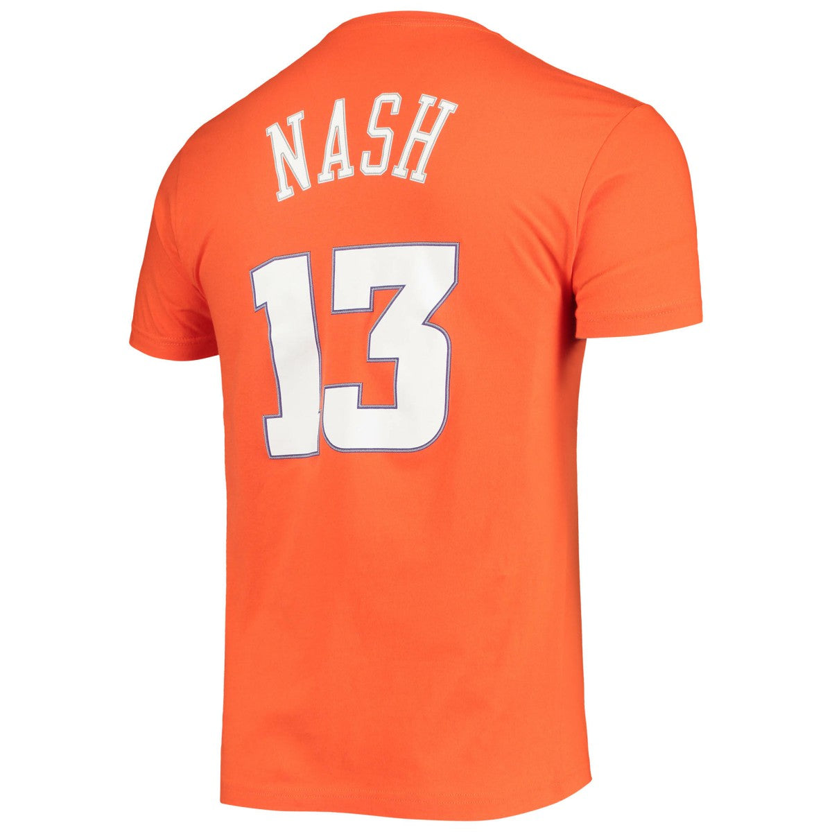 Steve Nash Phoenix Suns Hardwood Classics Stitch Name & Number T-Shirt - Orange cheap