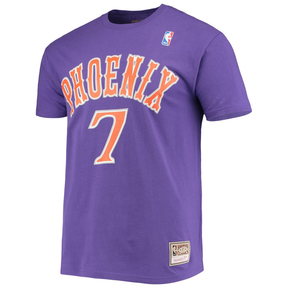 Kevin Johnson Phoenix Suns Hardwood Classics Stitch Name & Number T-Shirt - Purple discount