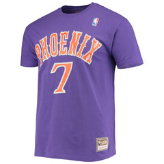 Kevin Johnson Phoenix Suns Hardwood Classics Stitch Name & Number T-Shirt - Purple discount