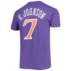 Kevin Johnson Phoenix Suns Hardwood Classics Stitch Name & Number T-Shirt - Purple discount