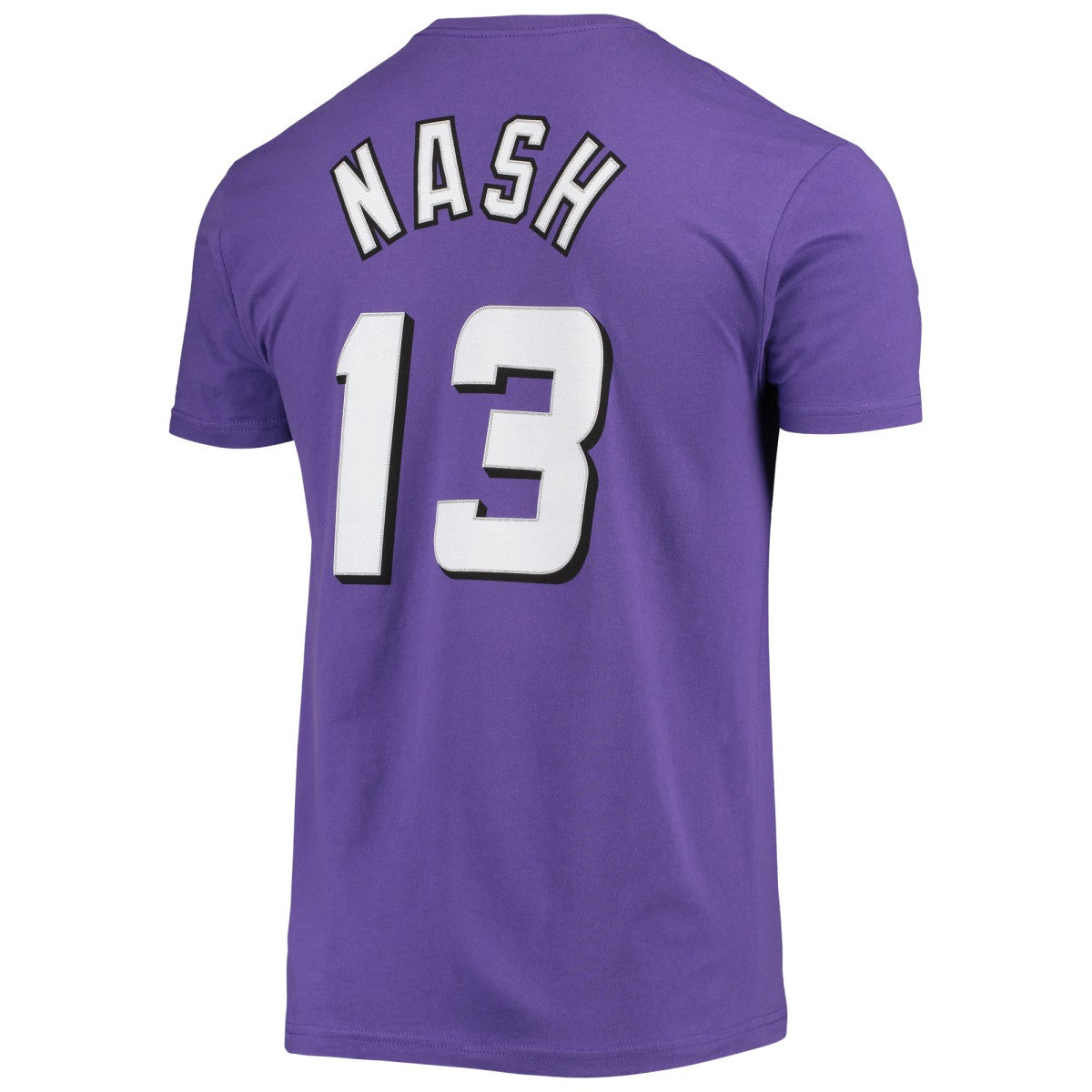 Steve Nash Phoenix Suns Hardwood Classics Stitch Name & Number T-Shirt - Purple sale
