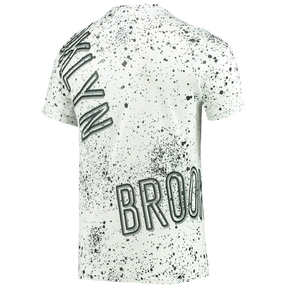 Brooklyn Nets FISLL Gold Foil Splatter Print T-Shirt - White outlet