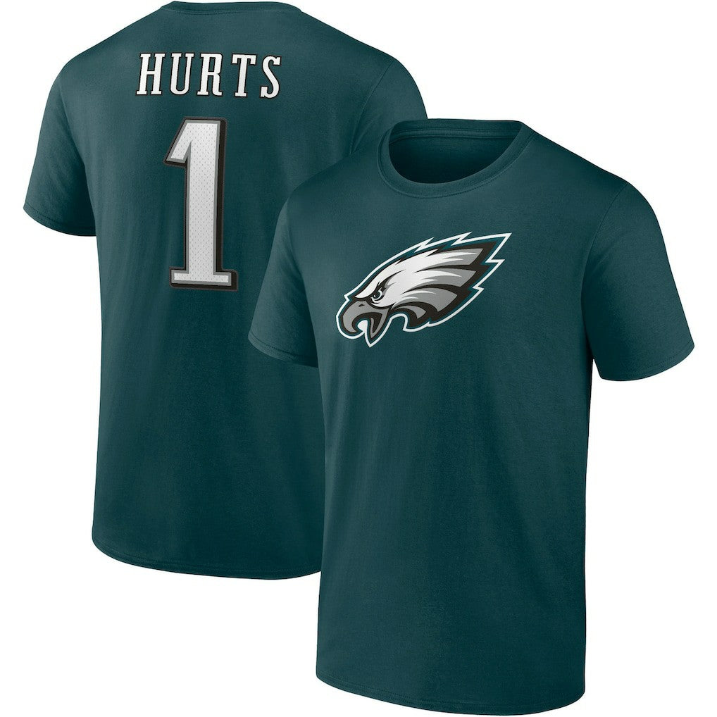 Jalen Hurts Philadelphia Eagles Player Icon T-Shirt - Midnight Green outlet