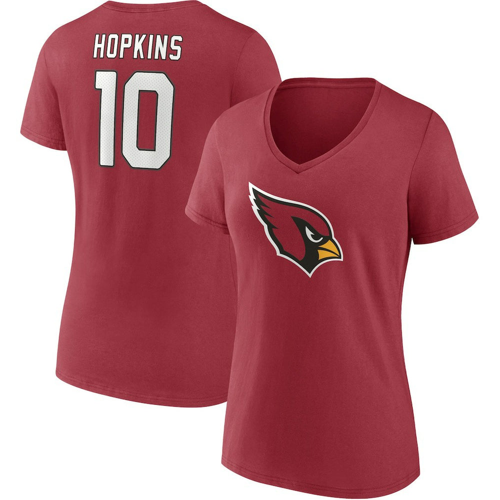 DeAndre Hopkins Arizona Cardinals Women's Player Icon Name & Number V-Neck T-Shirt - Cardinal discount